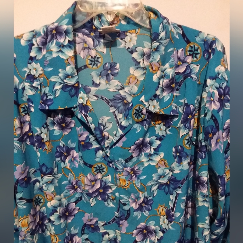 KORET 2 pc plus size floral Skirt & Shirt - Picture 5 of 8
